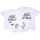 thumbnail image 1 of Conjuntos familiares a juego para mamá y yo, camisetas con letras mini para mamá y papá, camisetas para el día de la madre, mono para bebé, conjunto de ropa para sesión de fotos familiar (blanco-p, 0-, 1 of 4