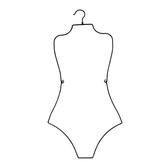 Colgador De Traje De Baño, Colgador De Exhibición, Colgador De Lencería Para Ropa De Playa Boutique, Adultos, Negro