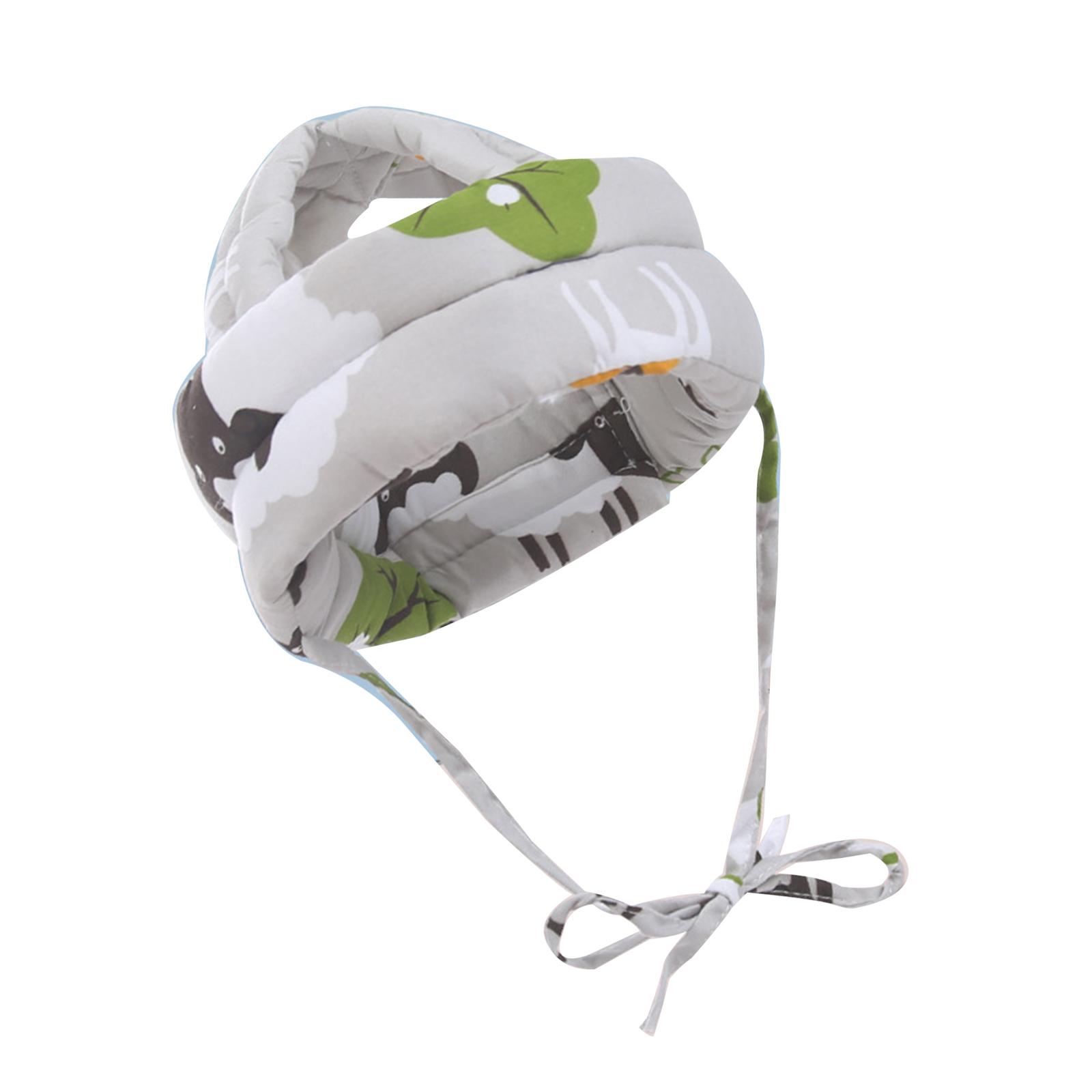 Magideal - Ddler Head Protection Hat, Baby Head Protecr, Baby Hat Sombrero Ligero De Protección Para Cabeza Infantil Para Niños Niños Caminar , Patrón De Oveja Gris