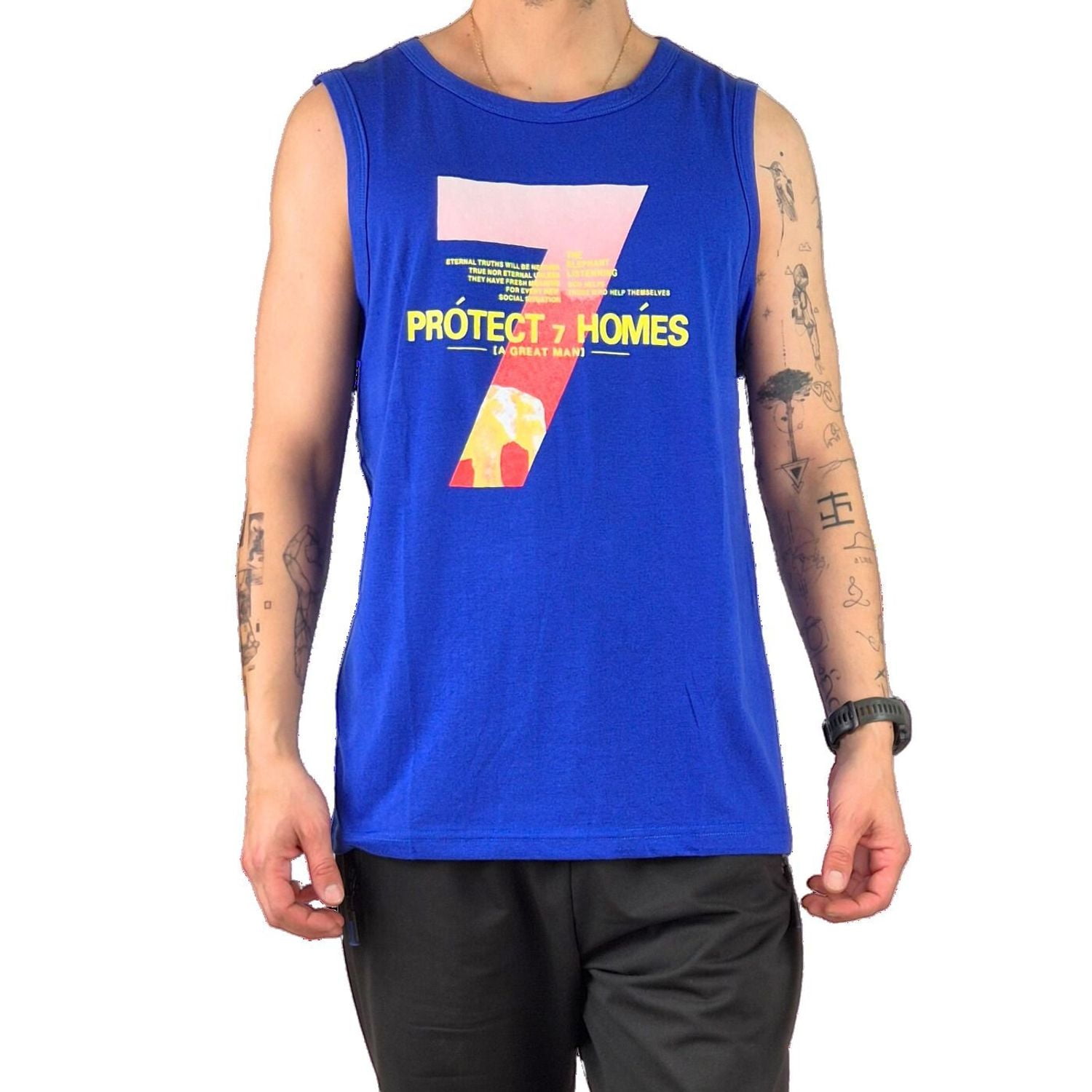 Likeshop - Polera Sin Manga Musculosa Hombre Diseño Colores 294