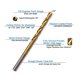 thumbnail image 3 of Juego de brocas JFOGO Mini Titanium Twist, 60 piezas, HSS43, para madera, 3 of 6