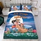 thumbnail image 4 of Todos los Perros Van al Cielo Conjunto de sábanas temático, trío de piezas, cómodo y amigable con la piel, diseño único, regalo de decoración para el hogar para familiares, amigos y fans,135cm *200cm, 4 of 6