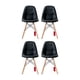 thumbnail image 1 of Pack de 4 Sillas Capitoné York Negra, 1 of 3