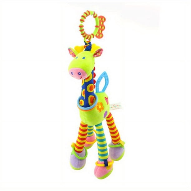 Happy Monkey Bed Hanging Giraffe Doll Cartoon Animal Rattle Lathe Bed Hanging Baby Plush Toy