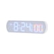 thumbnail image 4 of Reloj De Mesa Pantalla LED Reloj De Pared Digital Para Decoración De Sala De Estudio Junto A La Cama Blanco Y Azul, 4 of 5