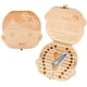 thumbnail image 5 of 1X Preciosa caja organizadora para guardar dientes de leche, estuche de recuerdo de madera hecho a mano, recuerdo duradero, 12,5 x 12,3 x 3 cm (para niña), 5 of 6