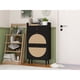 thumbnail image 3 of Rattan, Allen 2 door 1 drawer cabinet, shoe rack, double layer, suitable for entrance, 3 of 3