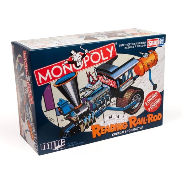 Kit de modelo MPC Monopoly Locomotora personalizada escala 1:25, 8+ años