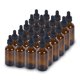 thumbnail image 1 of Frasco cuentagotas YONKAN Boston de vidrio ámbar de 60 ml, paquete de 24, 1 of 8