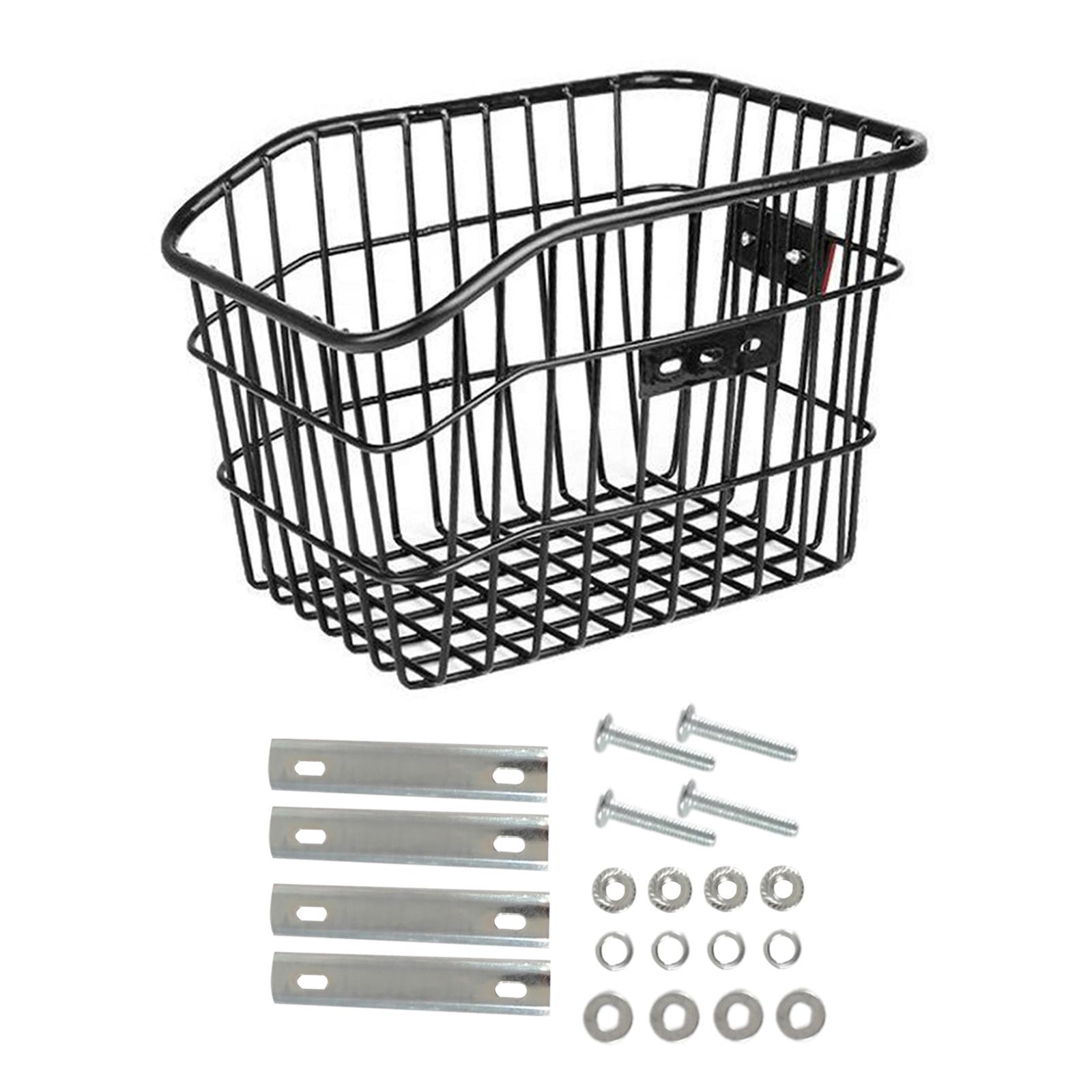 Magideal - Cesta Trasera Para Bicicleta, Estante De Carga Para Bicicleta, Organizador De Bolsa, Cesta Para Marco De Bicicleta, Soporte Para Bicicleta, Alforja De