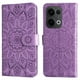 thumbnail image 1 of Funda tipo cartera FOXDOCK para OPPO Reno 14F 5G , diseño girasol en relieve, cuero PU, cierre magnético, soporte y tarjetero, 1 of 5