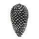 thumbnail image 1 of Adornos navideños Vickerman Pinecone Matte/Glitter Black, 1 of 1