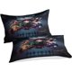 thumbnail image 3 of Demon Slayer Duvet Cover Set 3D Bedding Set Microfiber Animation Comforter Cover with Pillow & Zipper,Soft 3 Pcs for Childrens And Adults Double, 3 of 3