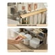 thumbnail image 4 of Estuche organizador de maquillaje Omeily, tamaño grande, diseño transparente, 4 of 7