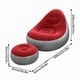 thumbnail image 2 of Sofá Tumbona Silla Inflable Reposa Pies Puff X L + Inflador Color Rojo - 212093, 2 of 3