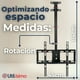 thumbnail image 5 of Soporte TV 32 a 85 Pulgadas 68Kg Soporte TV Pared Techo Ajustable, 5 of 11