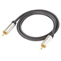 Bothyi - Cable De Audio Estéreo Trenzado 1 A 1 Conector Rca Para Amplificador Hdtv