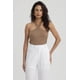 thumbnail image 1 of Polera Mujer Cruzado Rib Café Claro, 1 of 4