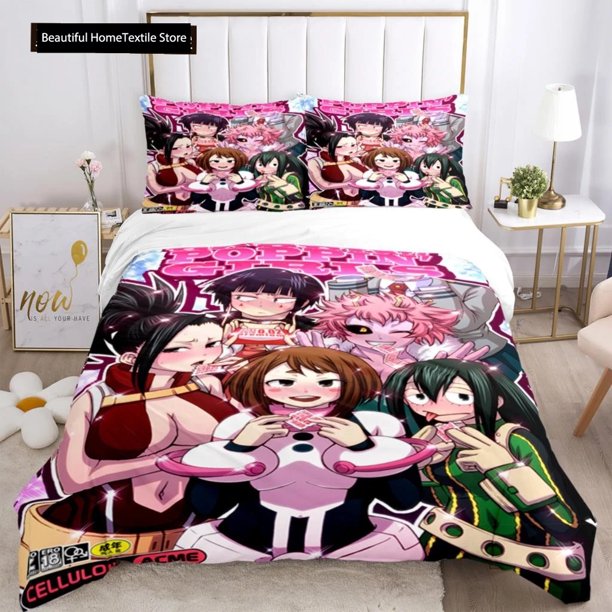 My Hero Print Three Piece Bedding Set Fashion Boys Or Adults For Beds Quilt Covers Pillowcases Bedding Set GiftBed Sheets