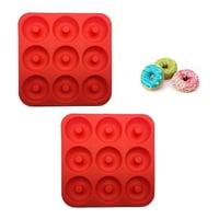 Genérico - Pack 2 Moldes Silicona Donas Moldes De Silicona Donas 9 Dona