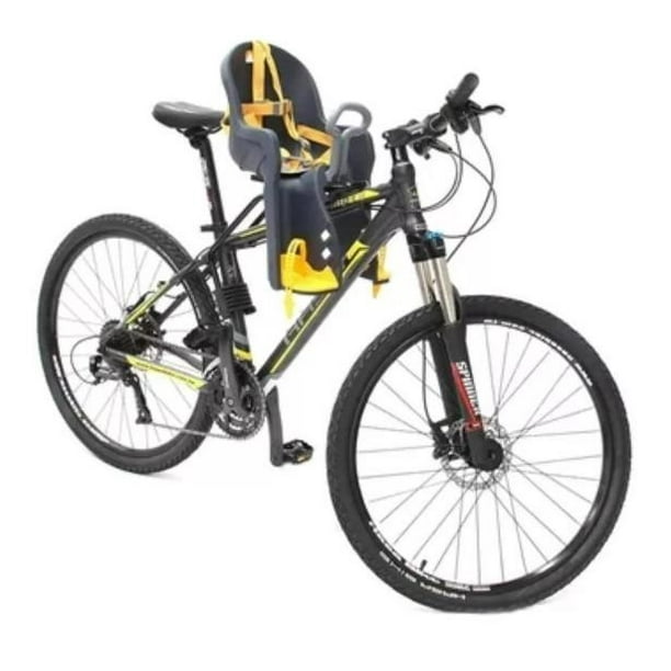 Silla Frontal De Niños para Bicicleta Gris Lider