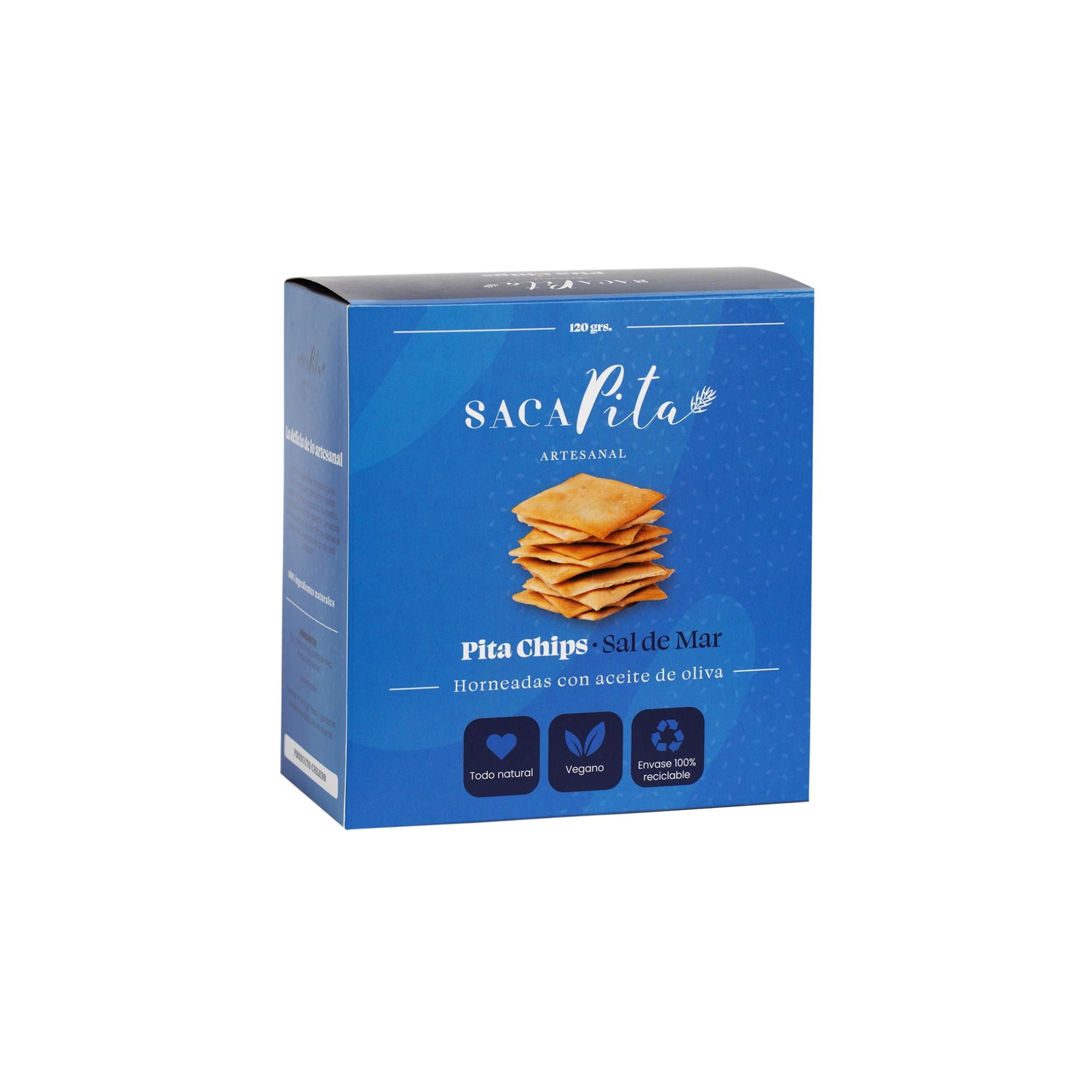 Galletas Saladas Artesanales Sal De Mar Caja 120 g Sacapita
