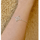 thumbnail image 2 of Pulsera nudo brujas amuleto plata fina Italia, 2 of 3