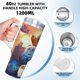 thumbnail image 5 of Somos Osos Vaso aislado de acero inoxidable con asa, diseño temático, regalo para familia, amigos y fans; incluye pajita y encaja en el portavasos estándar, 40 oz, 5 of 6