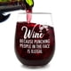 thumbnail image 3 of Copa de vino The ONLY GIFT WORTH GIVING irrompible 450 mL, 3 of 8