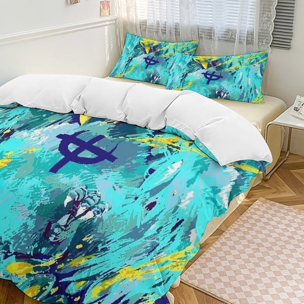 Marco Bed Duvet Cover Funny Anime Cartoon Bedding Sets Lightweight 3 Piece Comforter Sets