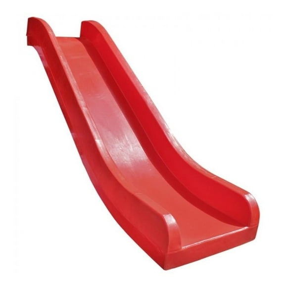 Tobogán simple 120 cm alto rojo