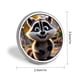 thumbnail image 2 of Mapache-Theme Round Button Badge: Premium Metal Construction, Ideal for High-End Events 2.8 cm, 2 of 6