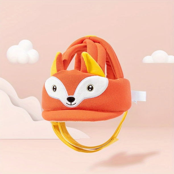 Baby Toddler Cartoon Animal Anti-fall Baby Head Helmet, Baby Protective Head Safety Helmet, Toddler Walking Playing Head Protector, Adjustable Baby Kids Safety Head Guard Hat