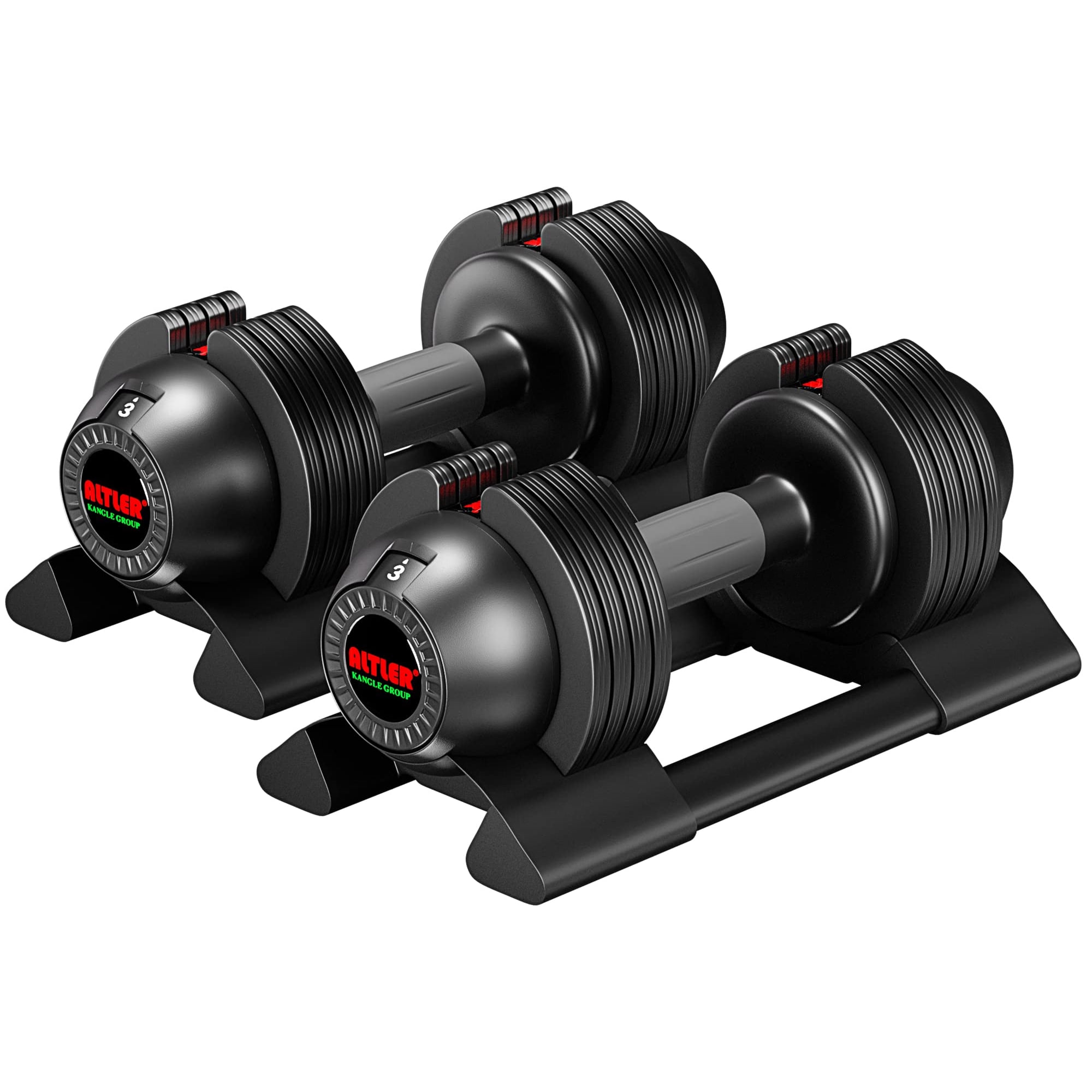 Juego De Mancuernas Ajustables Altler, Par De 10 Kg (22 Libras), Para Fitness