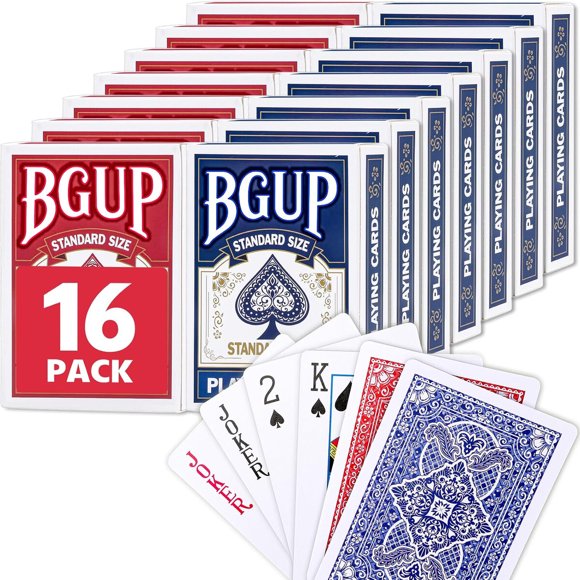 Playing Cards, 16 Decks of Cards Bulk Standard Size Poker Cards