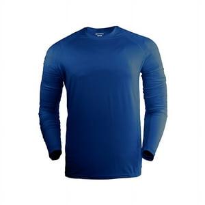 Snix - Polera Fit Infantil Primera Capa Para Futbol Manga Larga Azul Rey Talla 10