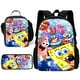 thumbnail image 1 of Cartoon cute S-spongebobS 3 pcs set Child School Backpack with Lunch Bags ,Pencil Bags ,School Bags for Boys Girls Best Gift, 1 of 3