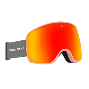 Snow Force - Antiparras Magnéticas Ski & Snowboard North Pole / Rojo - Rosa - Gris
