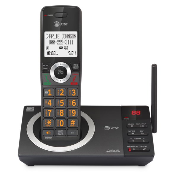 Teléfono Inalámbrico para el Hogar AT&T DECT 6.0 CL82118 con Contestador Automático