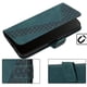 thumbnail image 2 of Funda tipo cartera para Motorola Moto G86 Power 5G con tarjetero, bolsillo para billetes, soporte, cierre magnético y correa para la muñeca, funda tipo folio con textura geométrica verde, 2 of 5