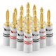 thumbnail image 1 of Conectores banana Nakamichi 10-18 AWG chapado en oro de 24k, 1 of 9