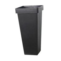 Bothyi - Cubo Para Flores Cortadas Pp Contenedor Decorativo Multifuncional Para Flores Grande Negro