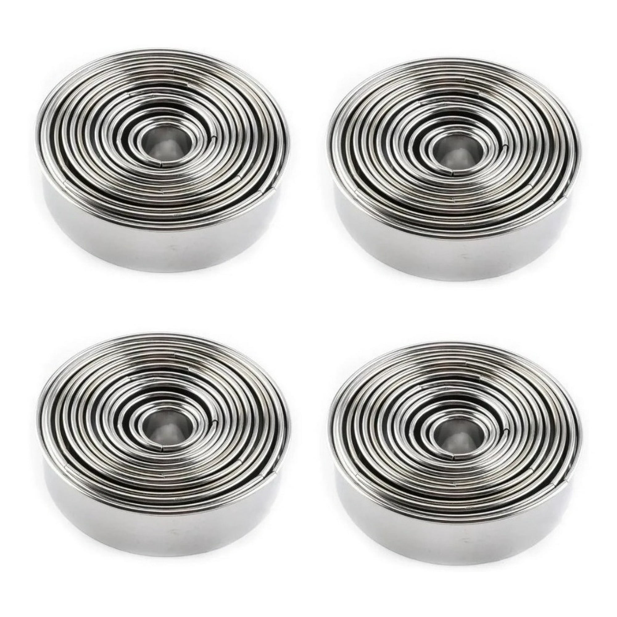 Genérico - Pack X4 14 Moldes Galletas Circulo Molde De Galleta Galleta