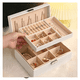 thumbnail image 2 of Joyero Organizador De Joyas Caja Con Divisiones Tipo Maleta Beige, 2 of 4