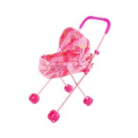 Bothyi - Mini Cochecito De Muñeca, Carrito De Juguete, Juego De Simulación, Carrito De Empuje, Juguete Para Bebé (Rosa)