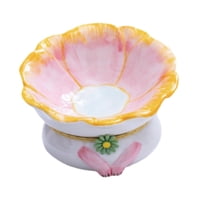 Magideal - Conchas De Gato Altamente Extraídas Plato De Comida De Gato -Protección -Enceción De Agua Y Alimentador Extra Anchos Para Kitten Kitty Perros Stocks D Rosa