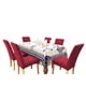 thumbnail image 3 of Pack De 6 Fundas Cubre Sillas De Comedor Flores Burdeo, 3 of 3