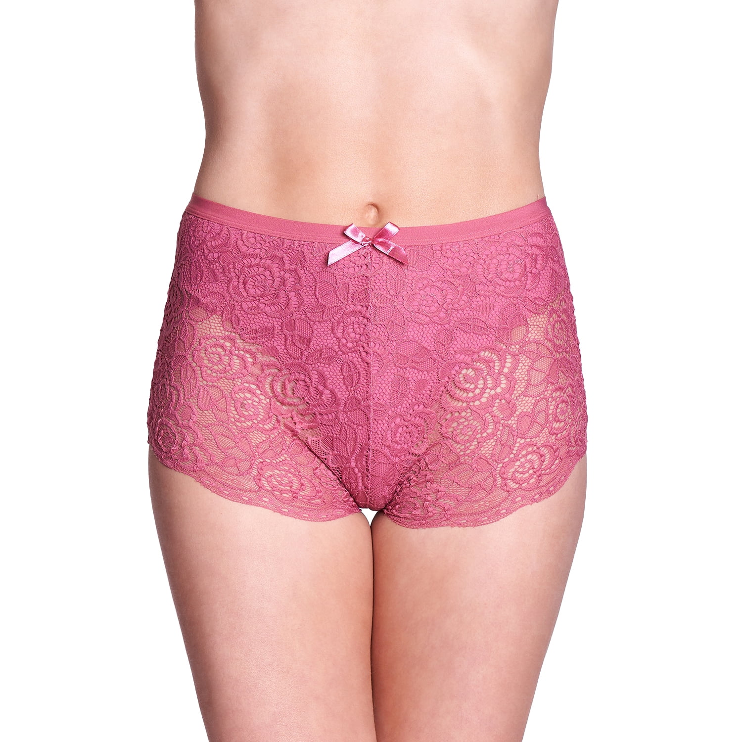 Baziani - Calzón Encaje Largo 20485 Terracota Xxl