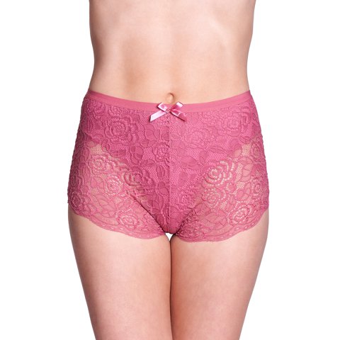 Baziani - Calzón Encaje Largo 20485 Terracota M