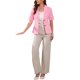 thumbnail image 2 of INSPIRE CHIC Blazer de algodón y lino de manga corta de verano para mujer de Halloween, casual de negocios para oficina y uso casual S Rosa, 2 of 6